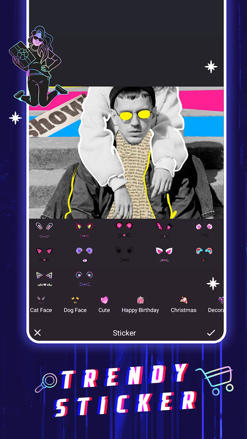 Tangkapan layar aplikasi GlitchCam 5