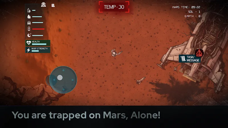 Mars Stranded: Captura de pantalla del juego 1