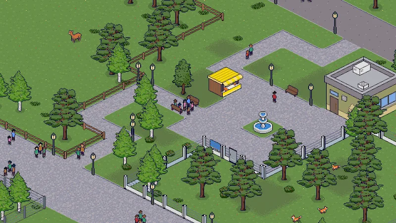 Captura de tela do gameplay de Retro Zoo CEO 2