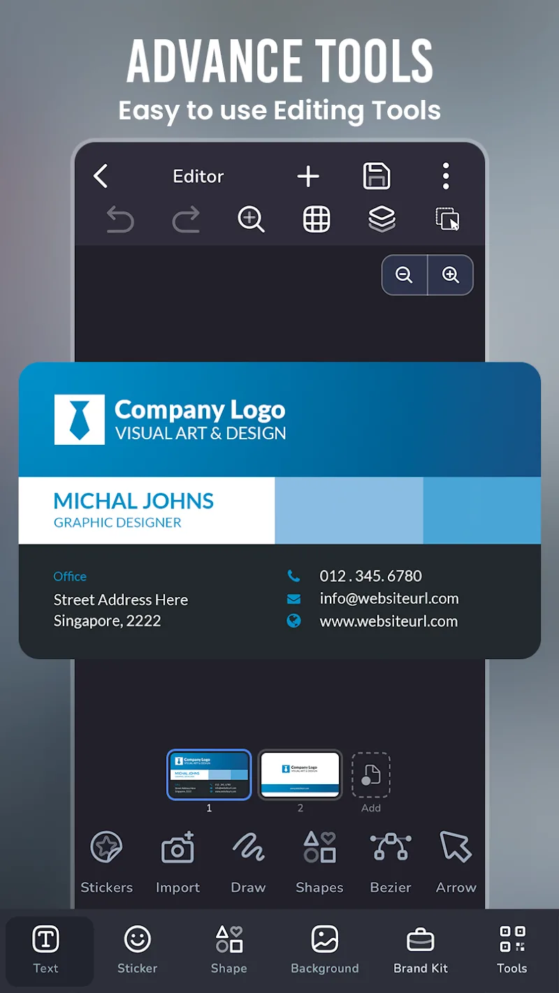 Ultimate Business Card Maker capture d'écran 4