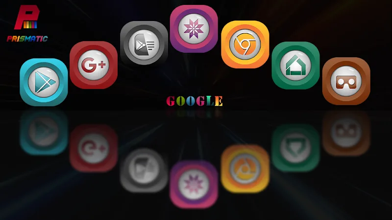 Capture d'écran 2 de Prismatic Icon Pack