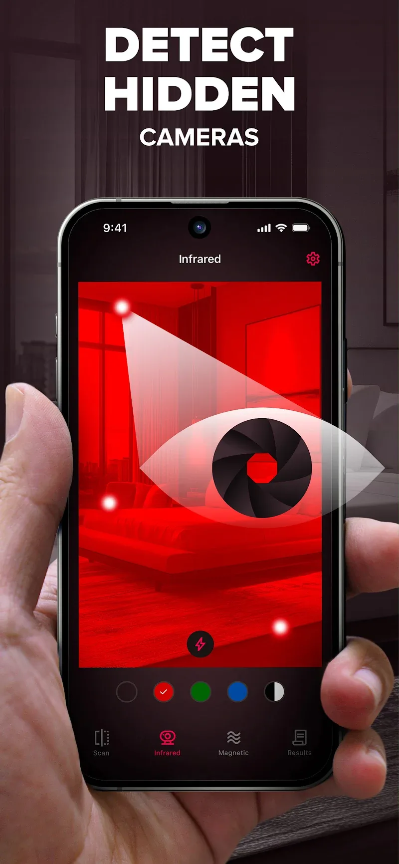 Spy Camera Scanner in-app preview 1