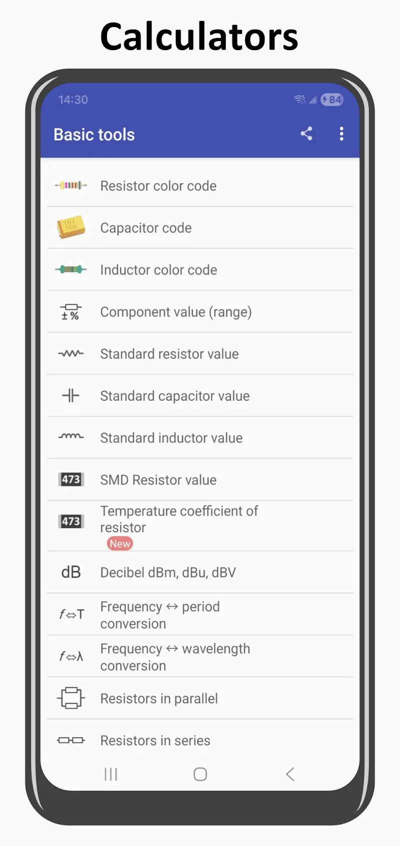 Electronics Toolbox Screenshot 2
