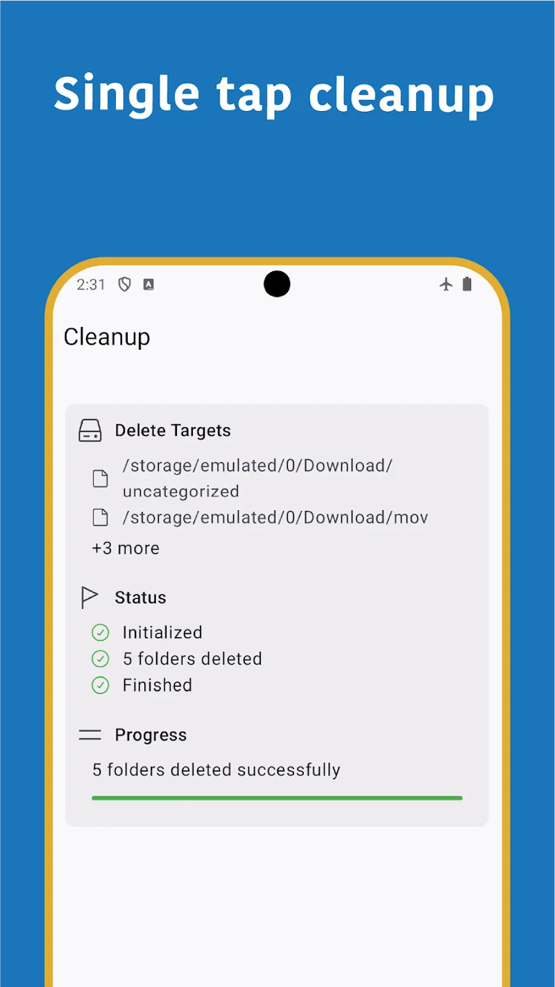 Captura de Pantalla Empty Folder Cleaner 3