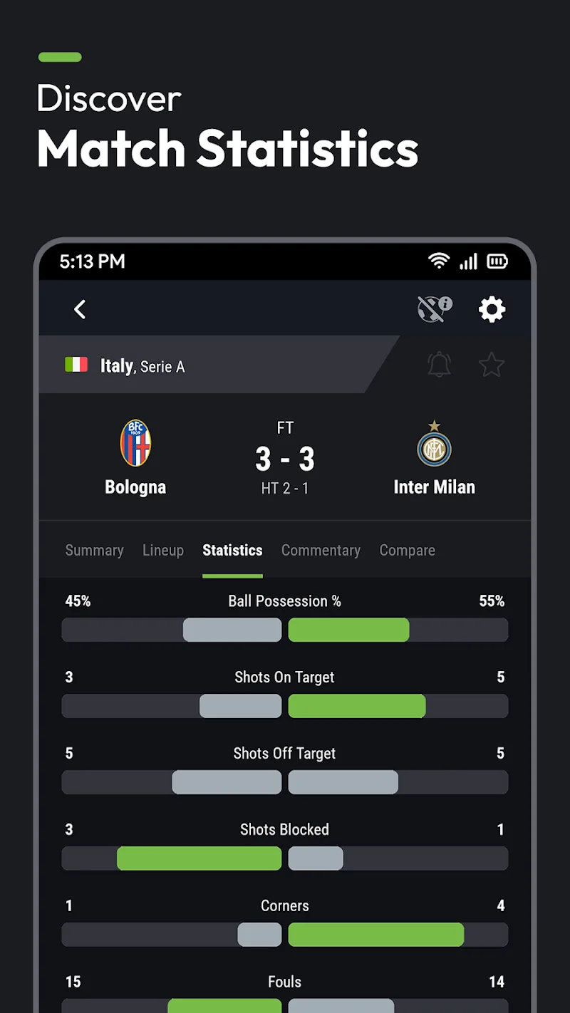 Capture d'écran de l'application Futbol24 5