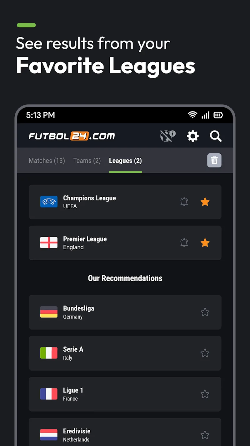 Capture d'écran de l'application Futbol24 1