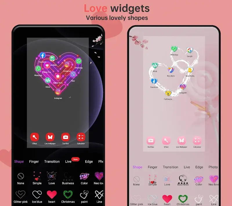 Tangkapan layar Love Launcher 4