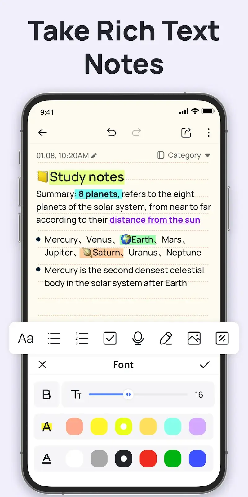 Captura de pantalla de Mind Notes 3