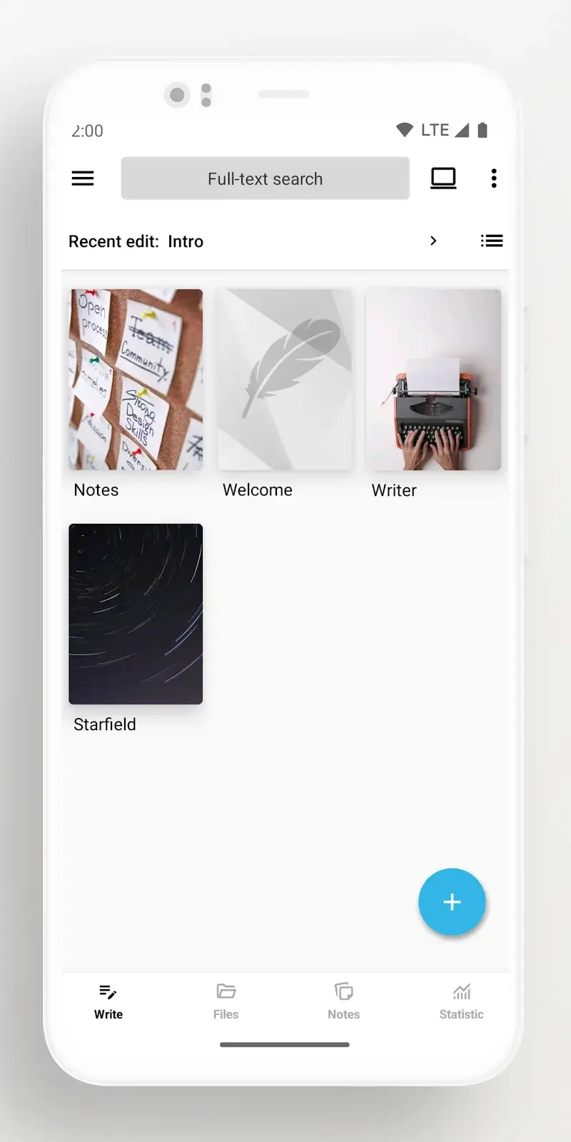 Captura de pantalla de Lite Writer 4