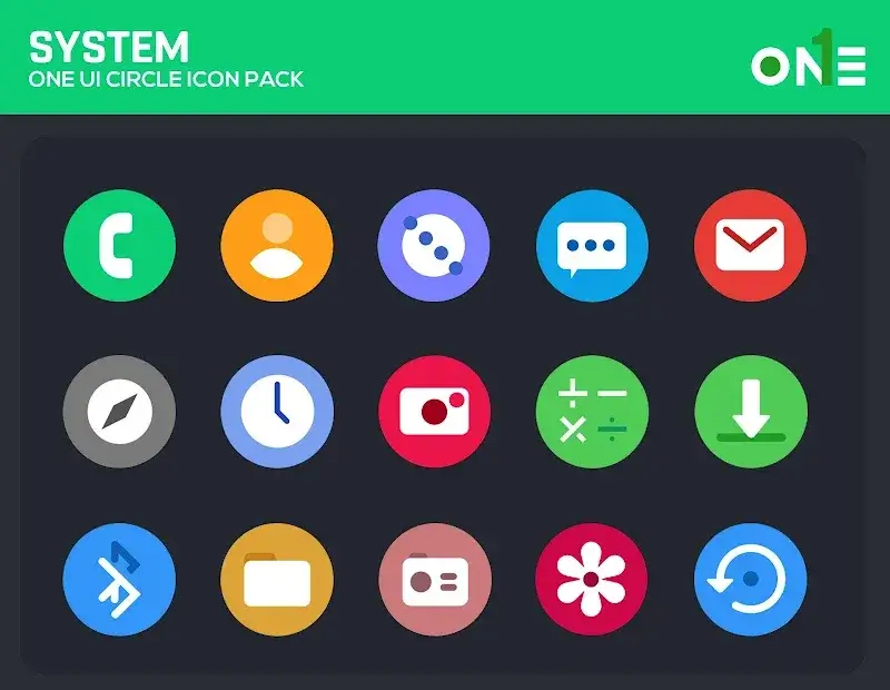 OneUI Circle Icon Pack capture d'écran 1