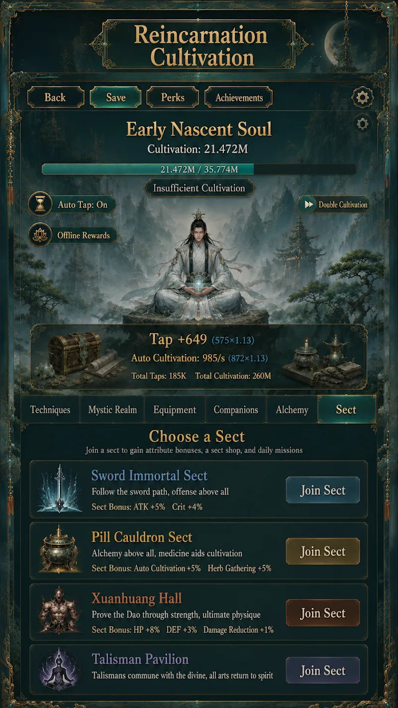 Idle Cultivation ภาพหน้าจอ 1