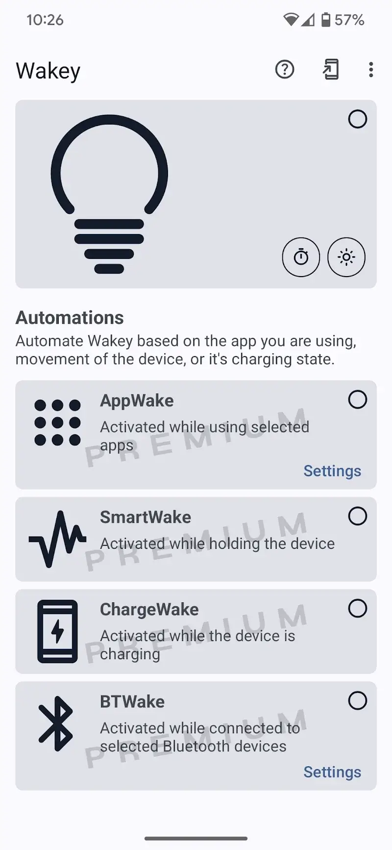 Wakey: Keep Screen On 스크린샷 1
