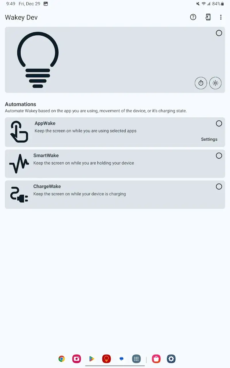 Wakey: Keep Screen On 스크린샷 6