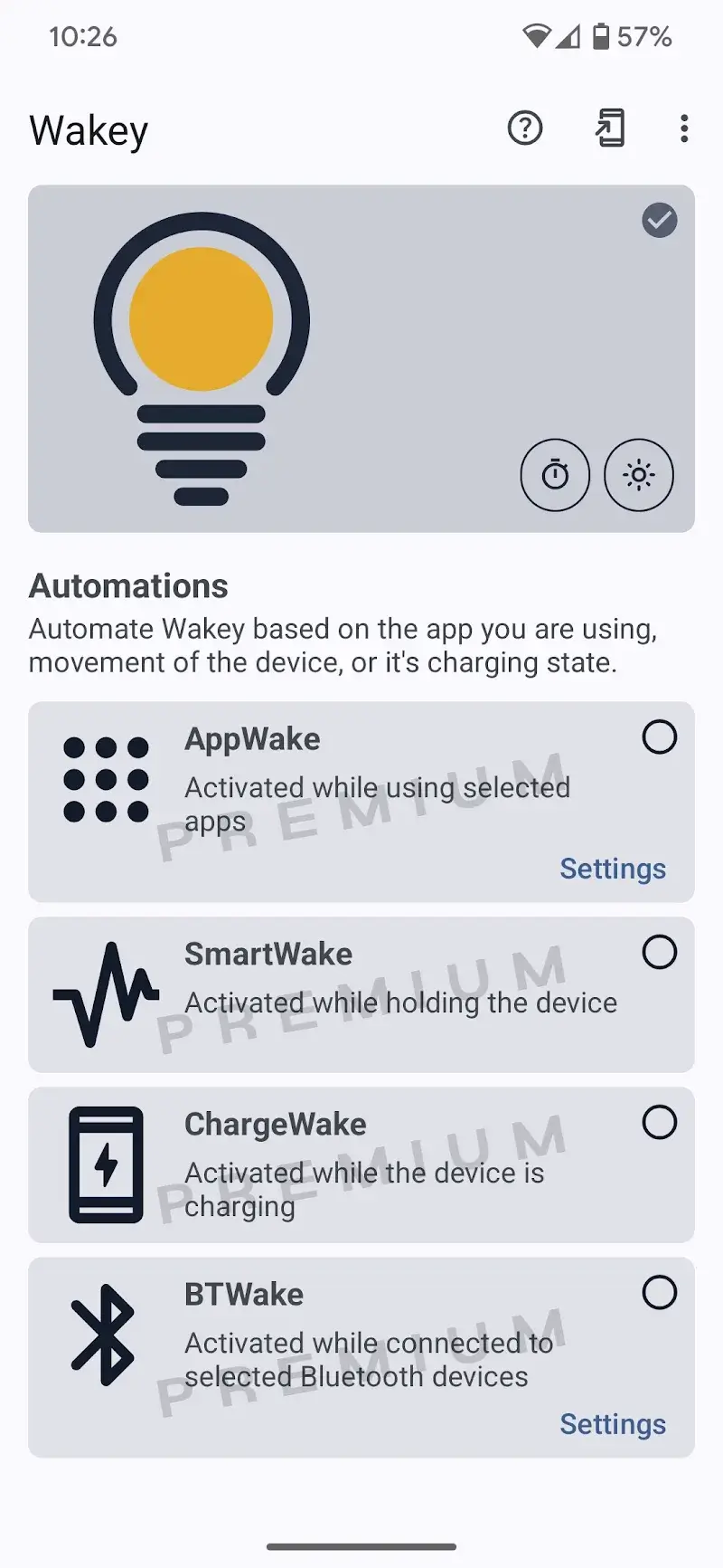 Wakey: Keep Screen On 스크린샷 2