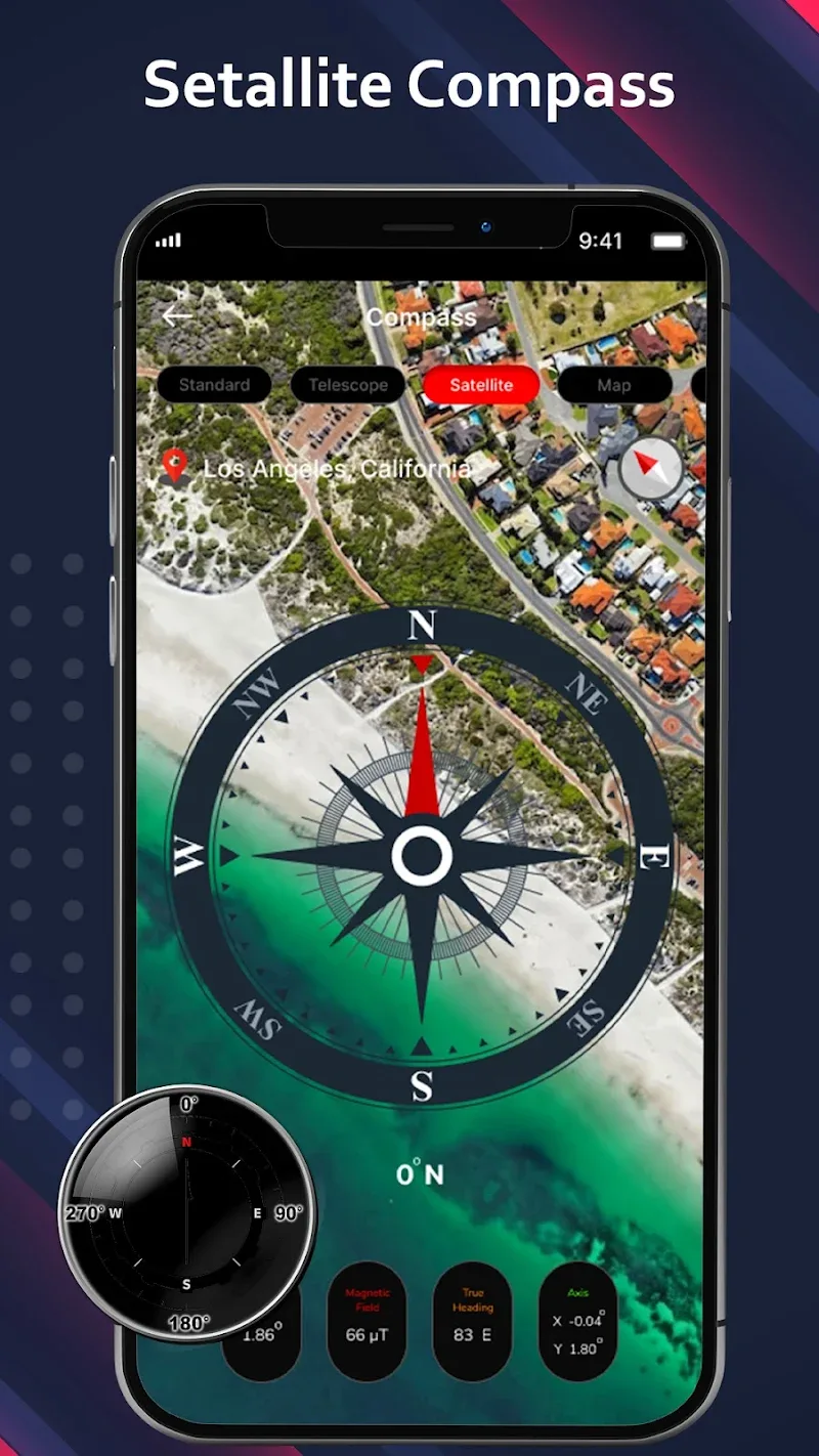 Digital Compass for Android captura de pantalla 2