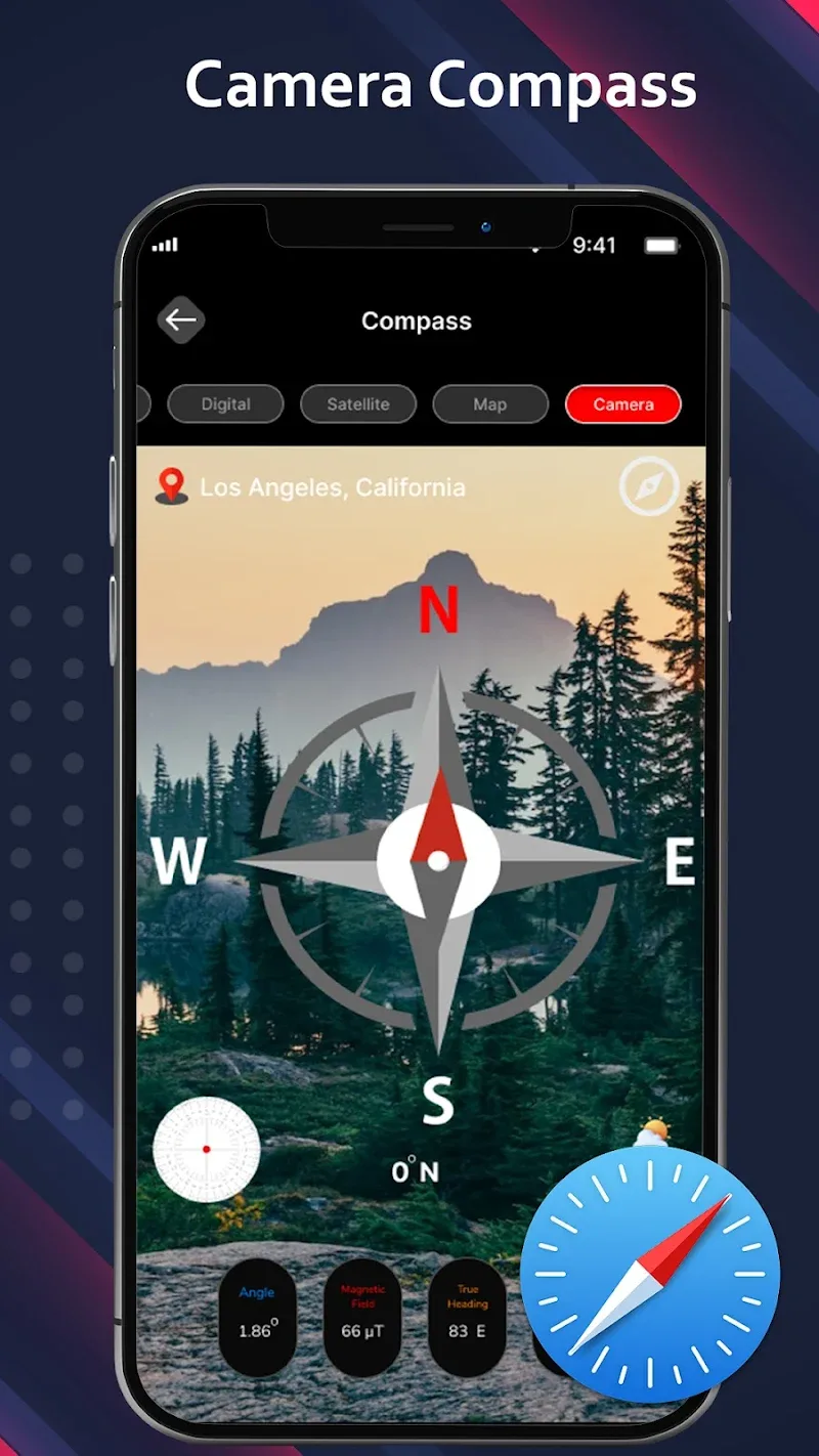 Digital Compass for Android captura de pantalla 4