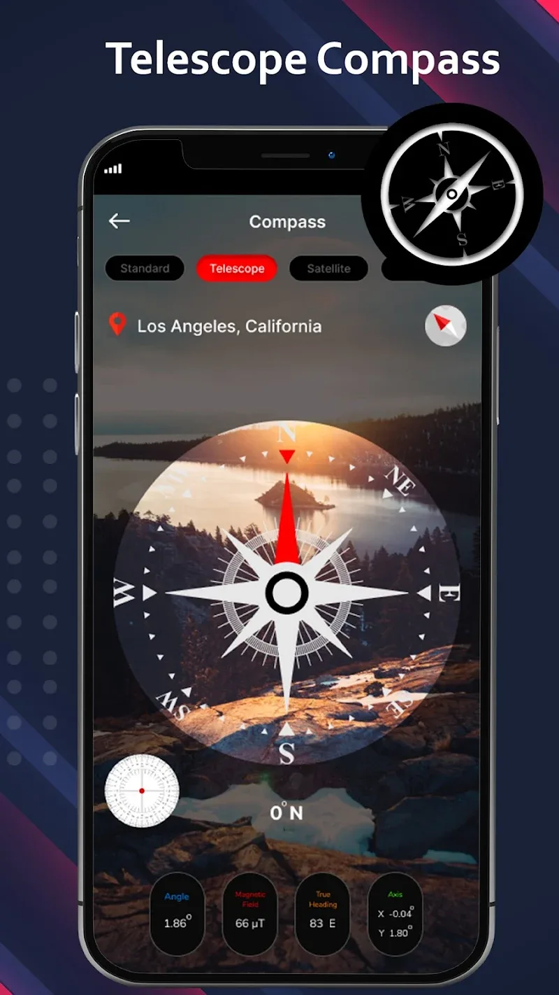 Digital Compass for Android captura de pantalla 3