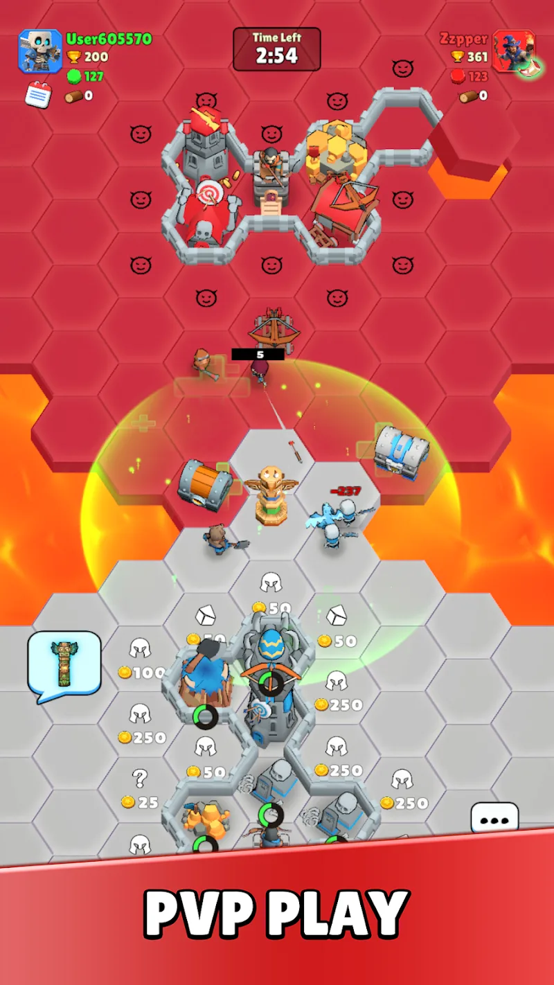 Tangkapan layar Hex Warriors 1