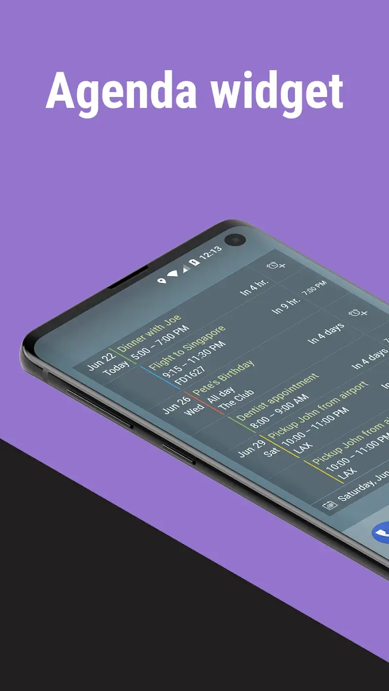 Calendar Widget - Captura de Pantalla 2