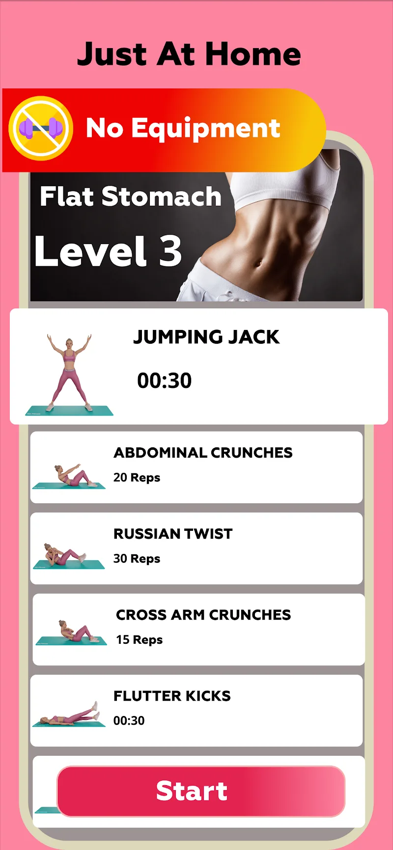 Women Workout: Lose Belly Fat in-app preview 5
