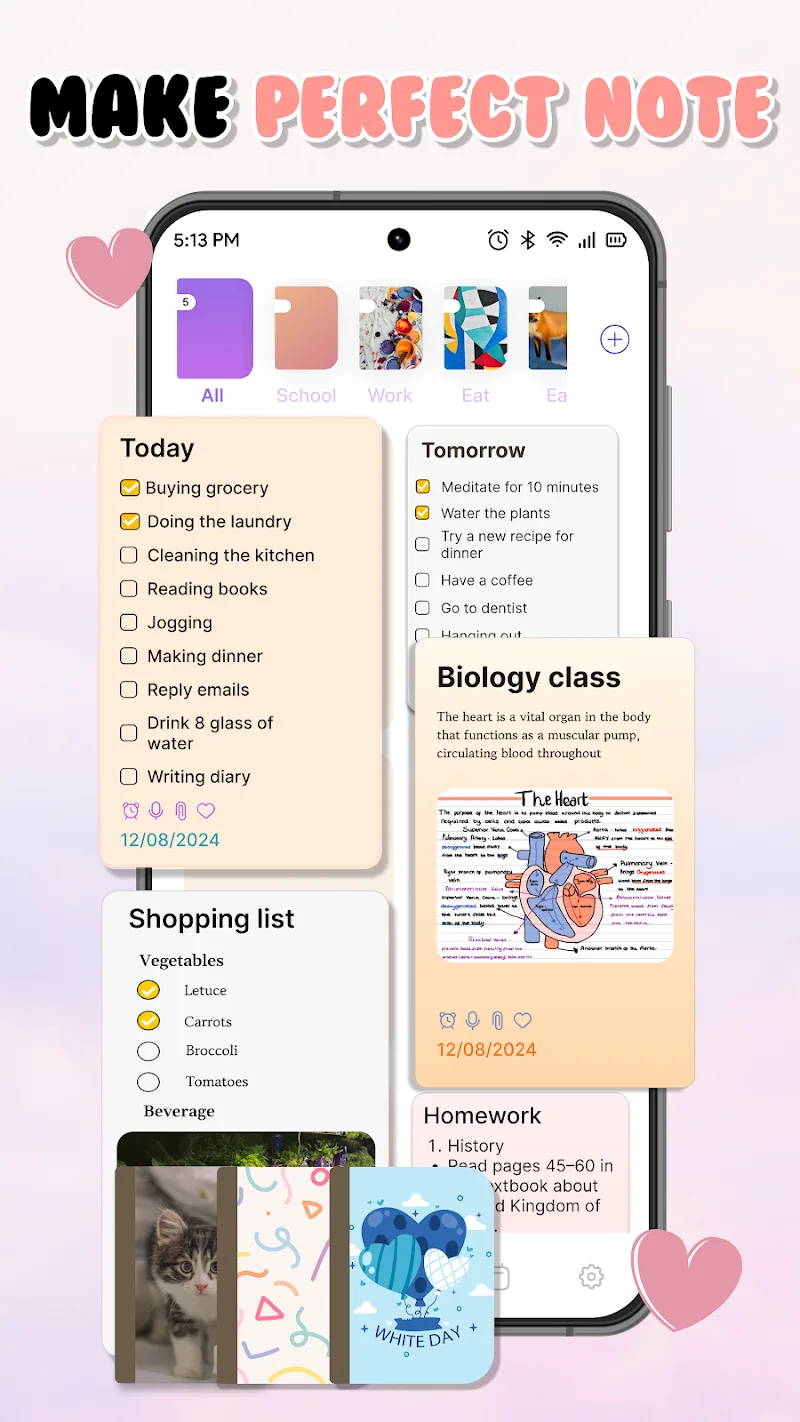 CuteNotes screenshot 2