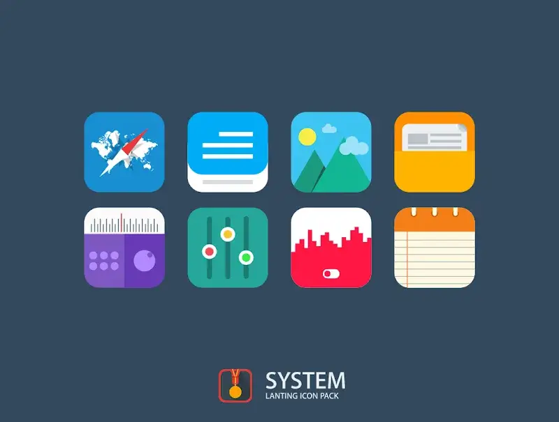 Lanting Icon Pack: Colorful capture d'écran 4
