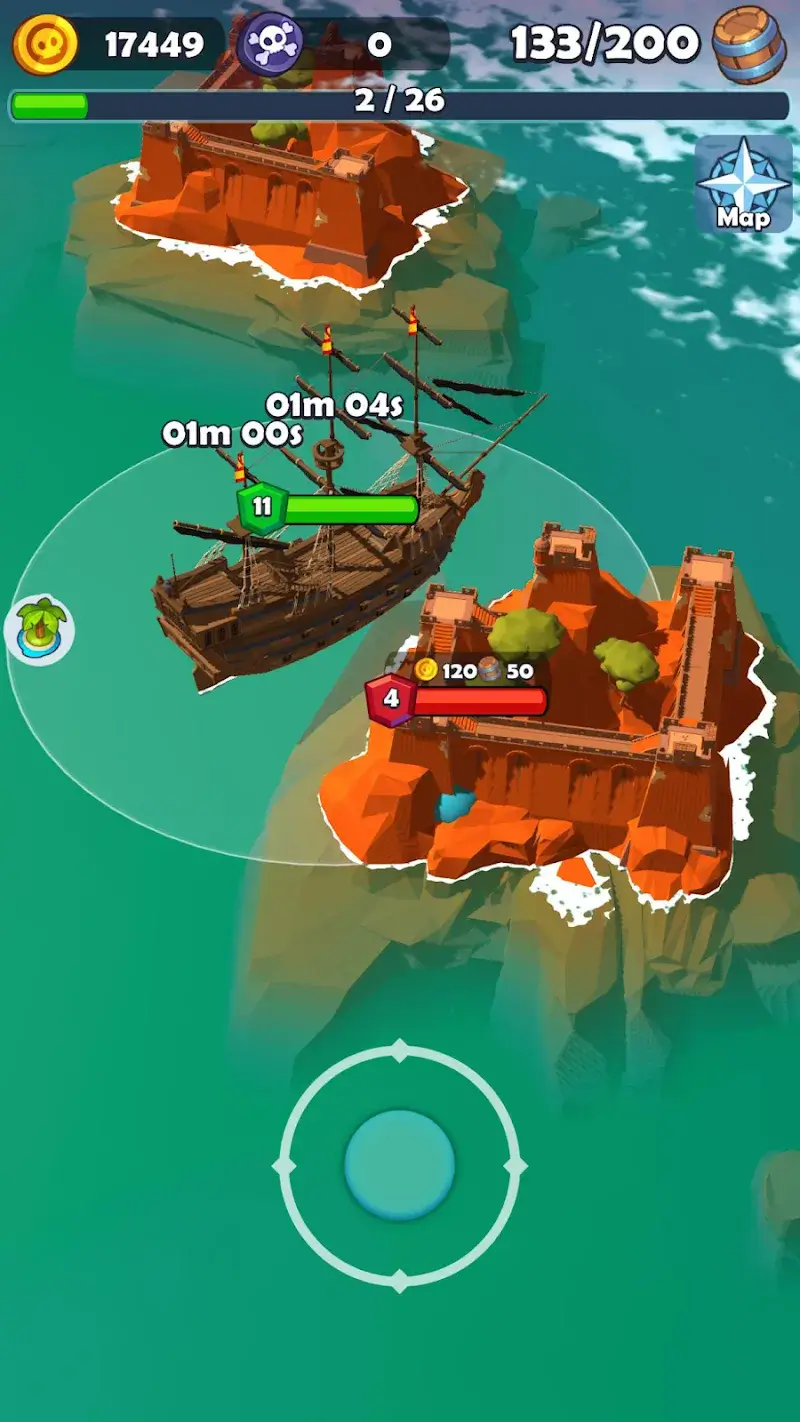 Pirate Raid – Caribbean Battle captura de pantalla 4