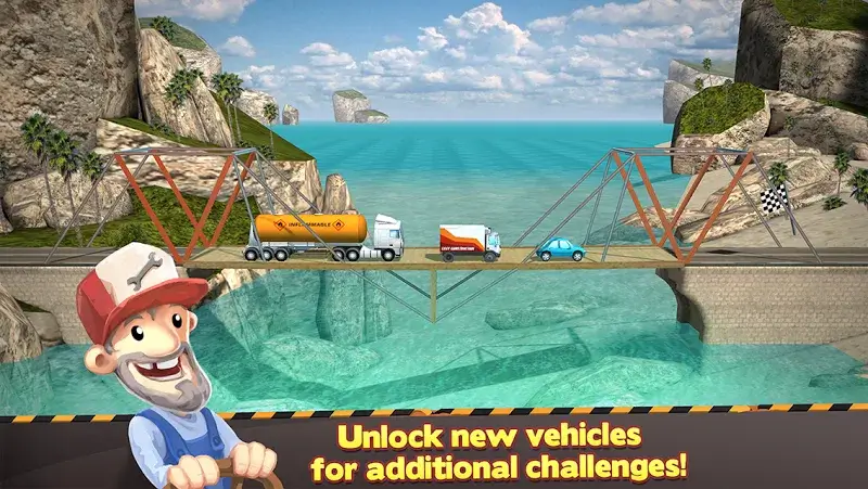 Screenshot do jogo Bridge Constructor 2