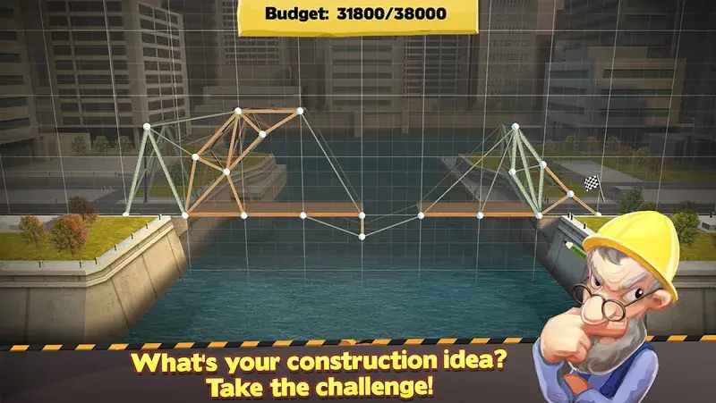 Screenshot do jogo Bridge Constructor 1