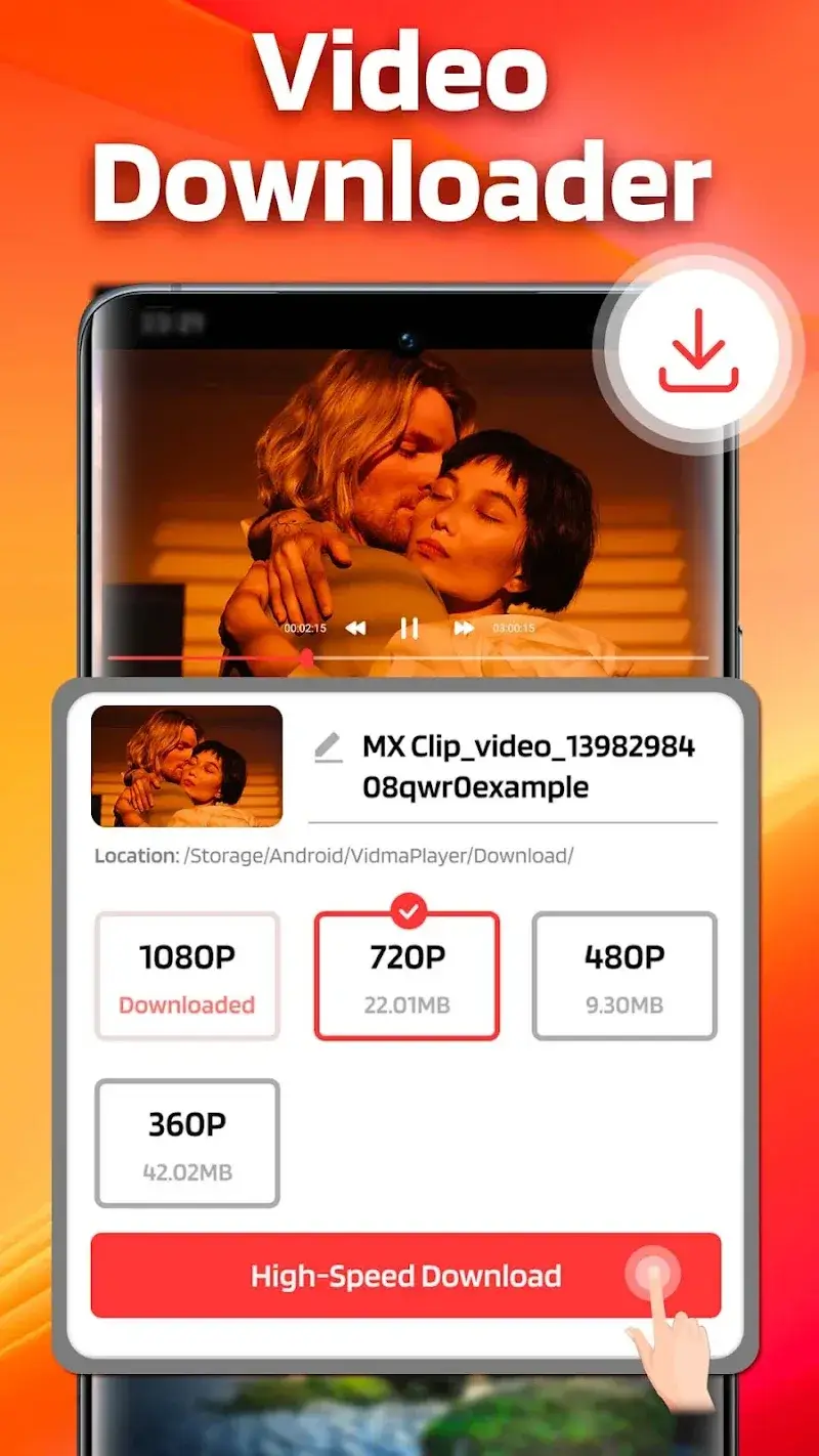 Video Player - Download Video captura de pantalla 2