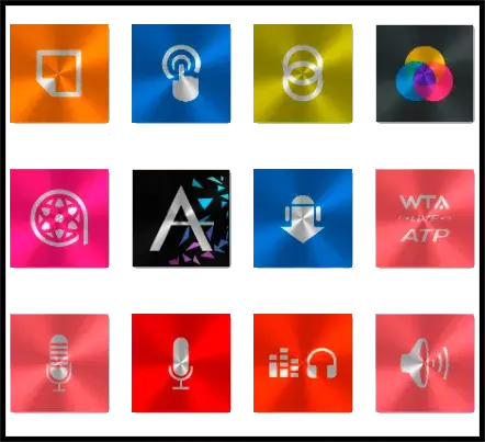Tangkapan layar Win Metal - Icon Pack 2