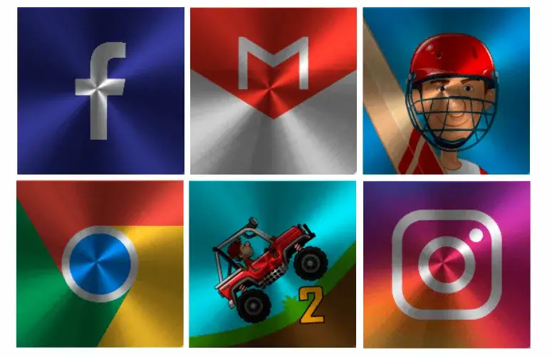 Tangkapan layar Win Metal - Icon Pack 1