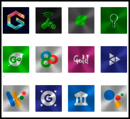 Tangkapan layar Win Metal - Icon Pack 3