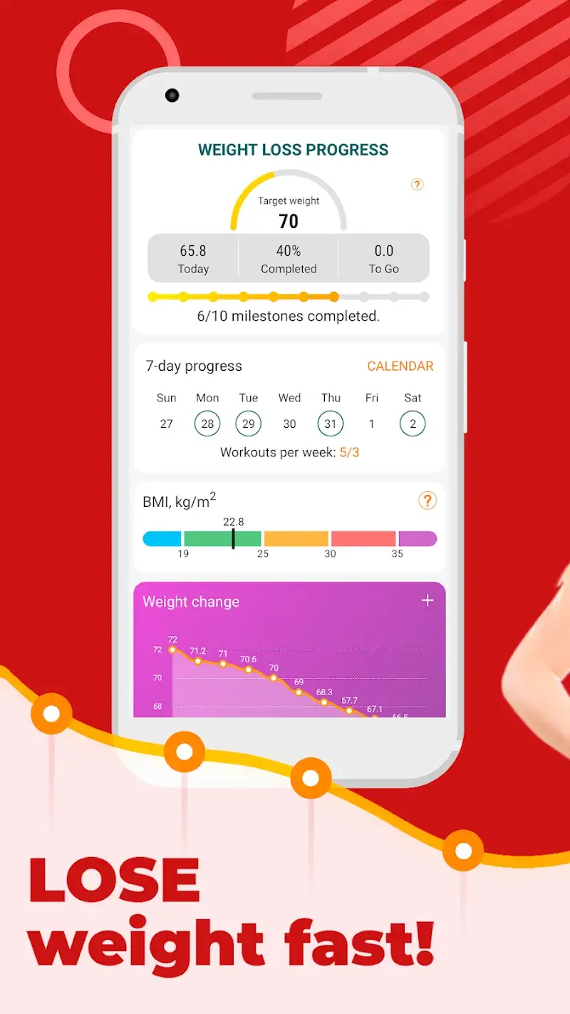 Vista previa 5 de la app Yoga for Weight Loss