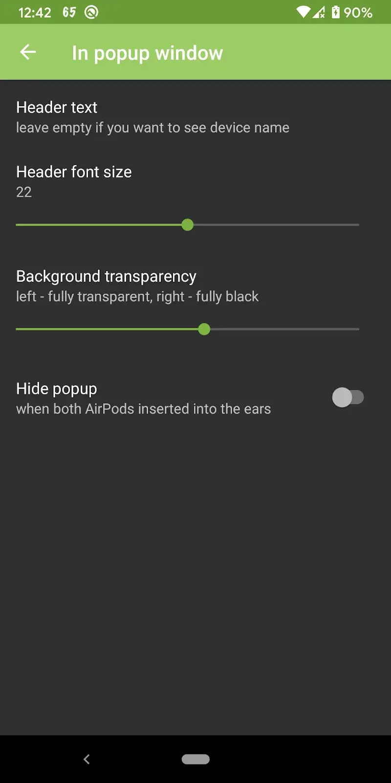 AndroPods capture d'écran 6