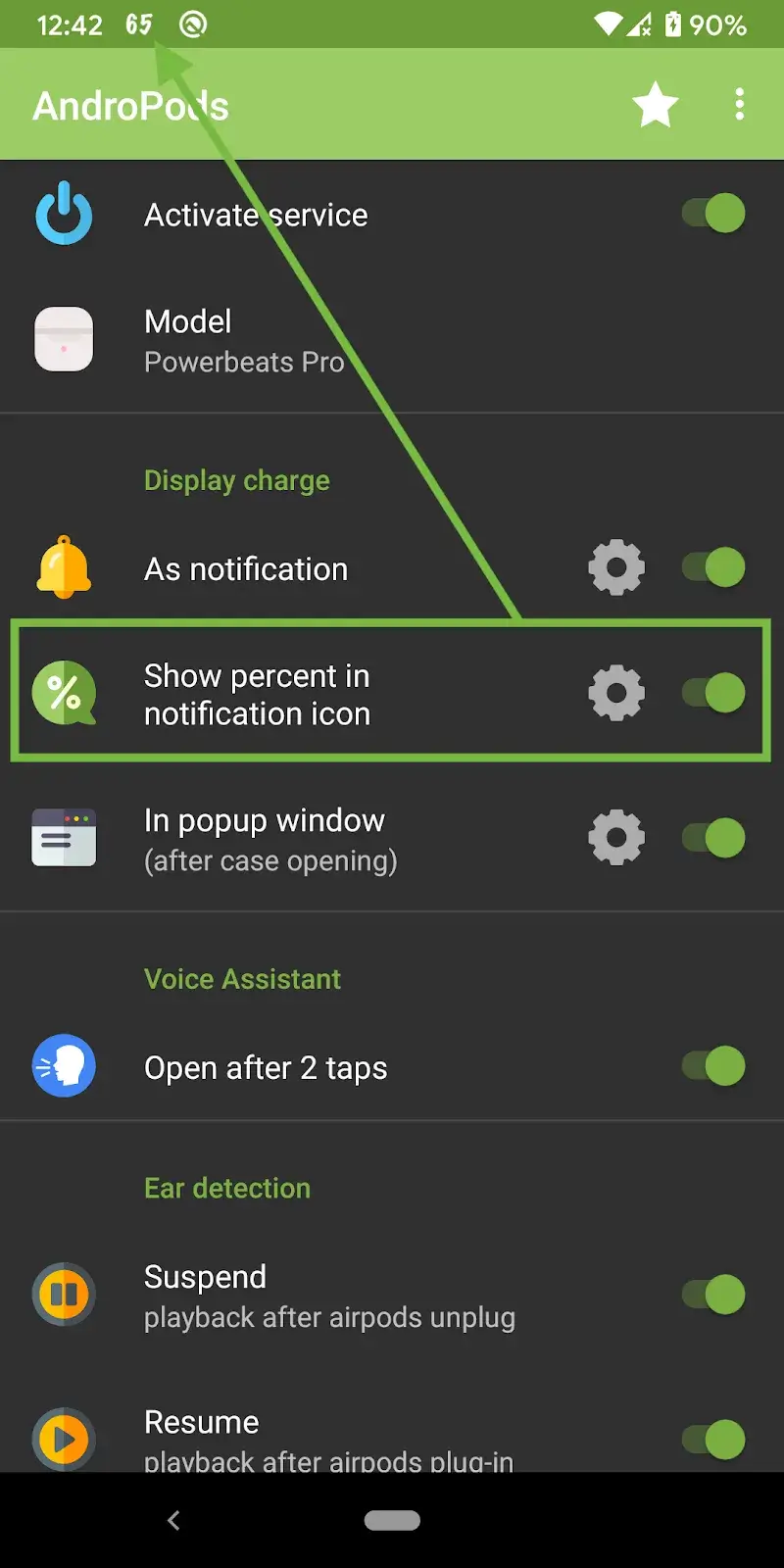 AndroPods capture d'écran 4