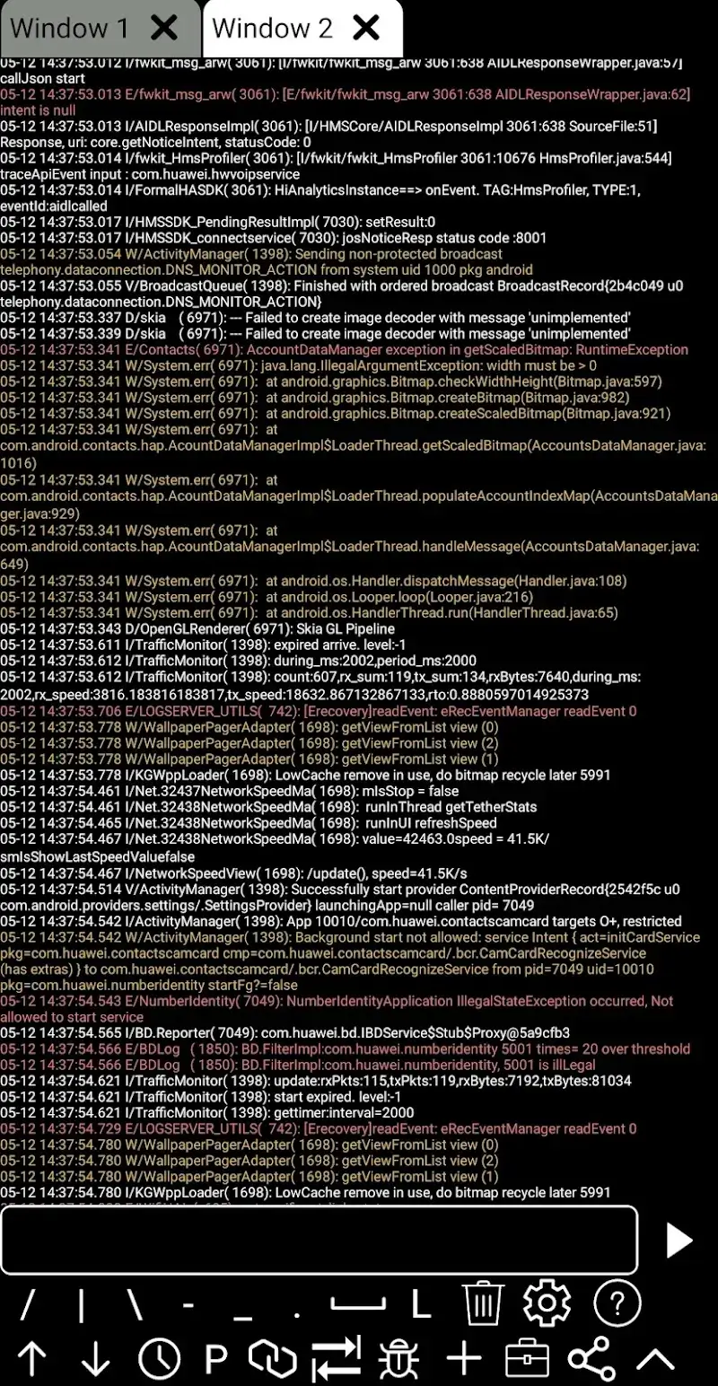 Tangkapan layar ADB Shell 4