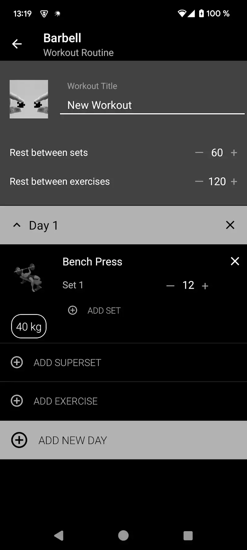 Barbell Workout at Home & Gym Captura de Pantalla 5