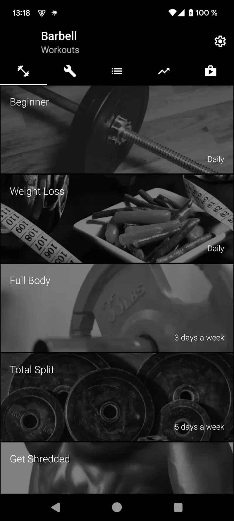 Barbell Workout at Home & Gym Captura de Pantalla 1