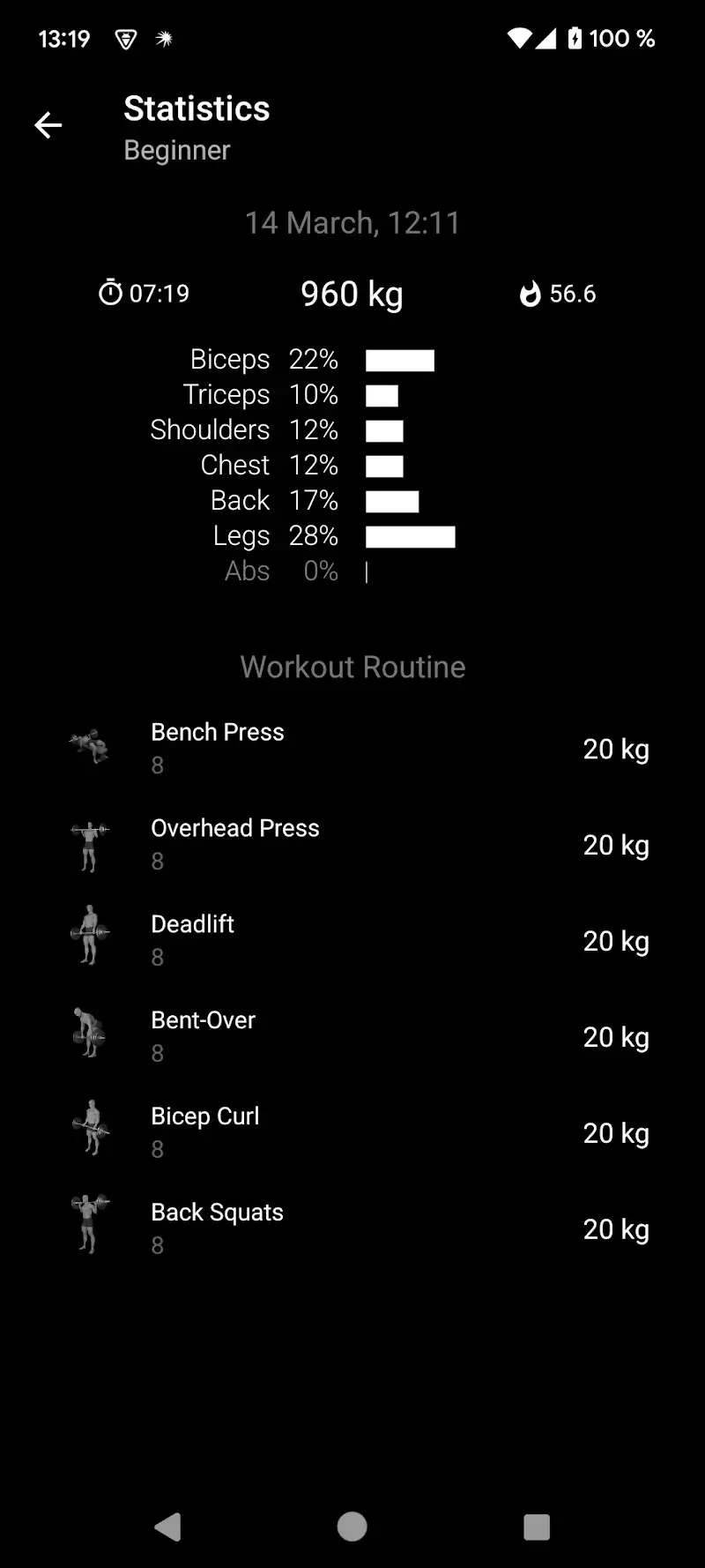 Barbell Workout at Home & Gym Captura de Pantalla 4