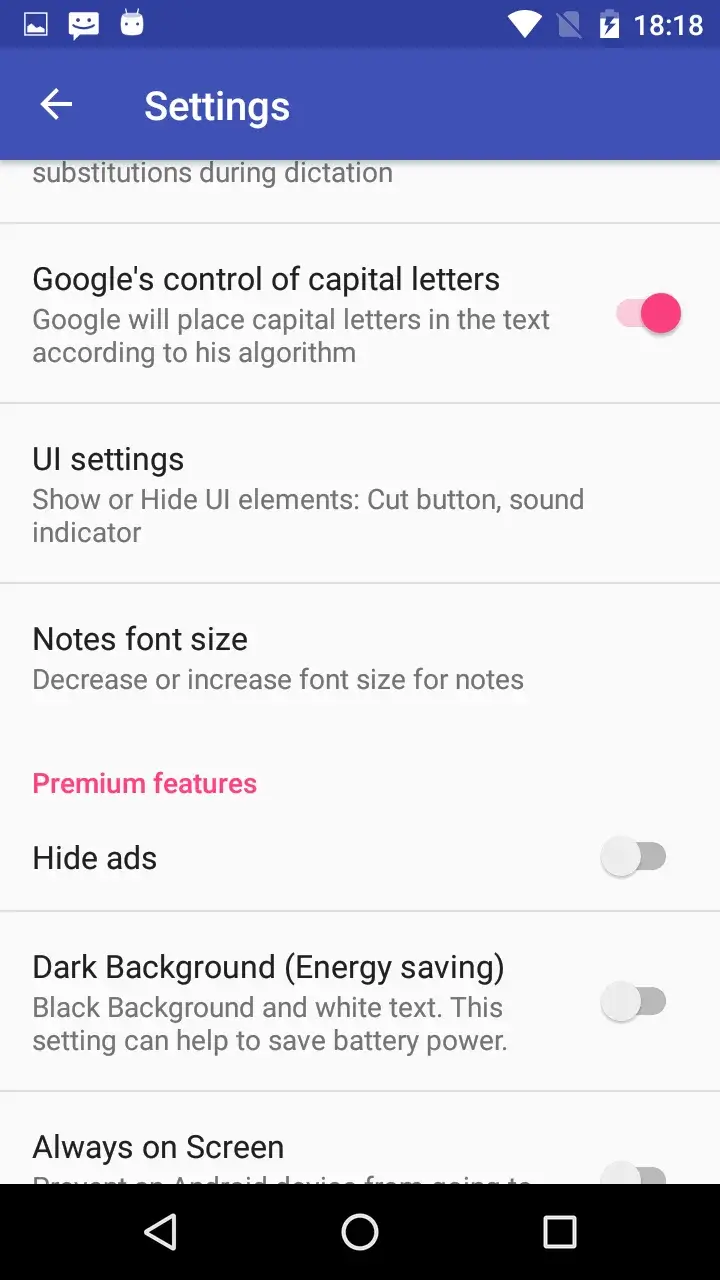 Capture d'écran de Voice Notebook 4