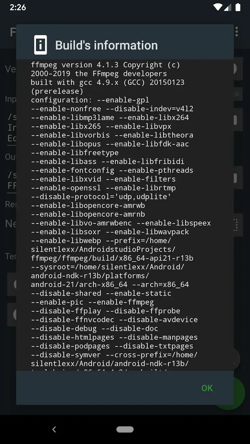 FFmpeg Media Encoder screenshot 5