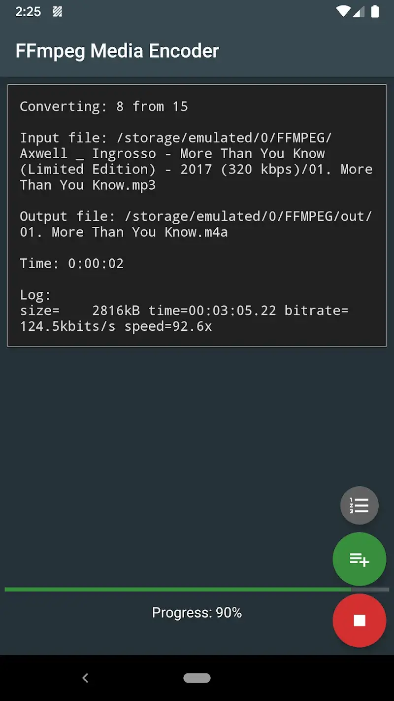 FFmpeg Media Encoder screenshot 3