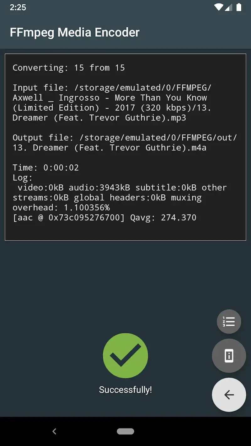 FFmpeg Media Encoder screenshot 4