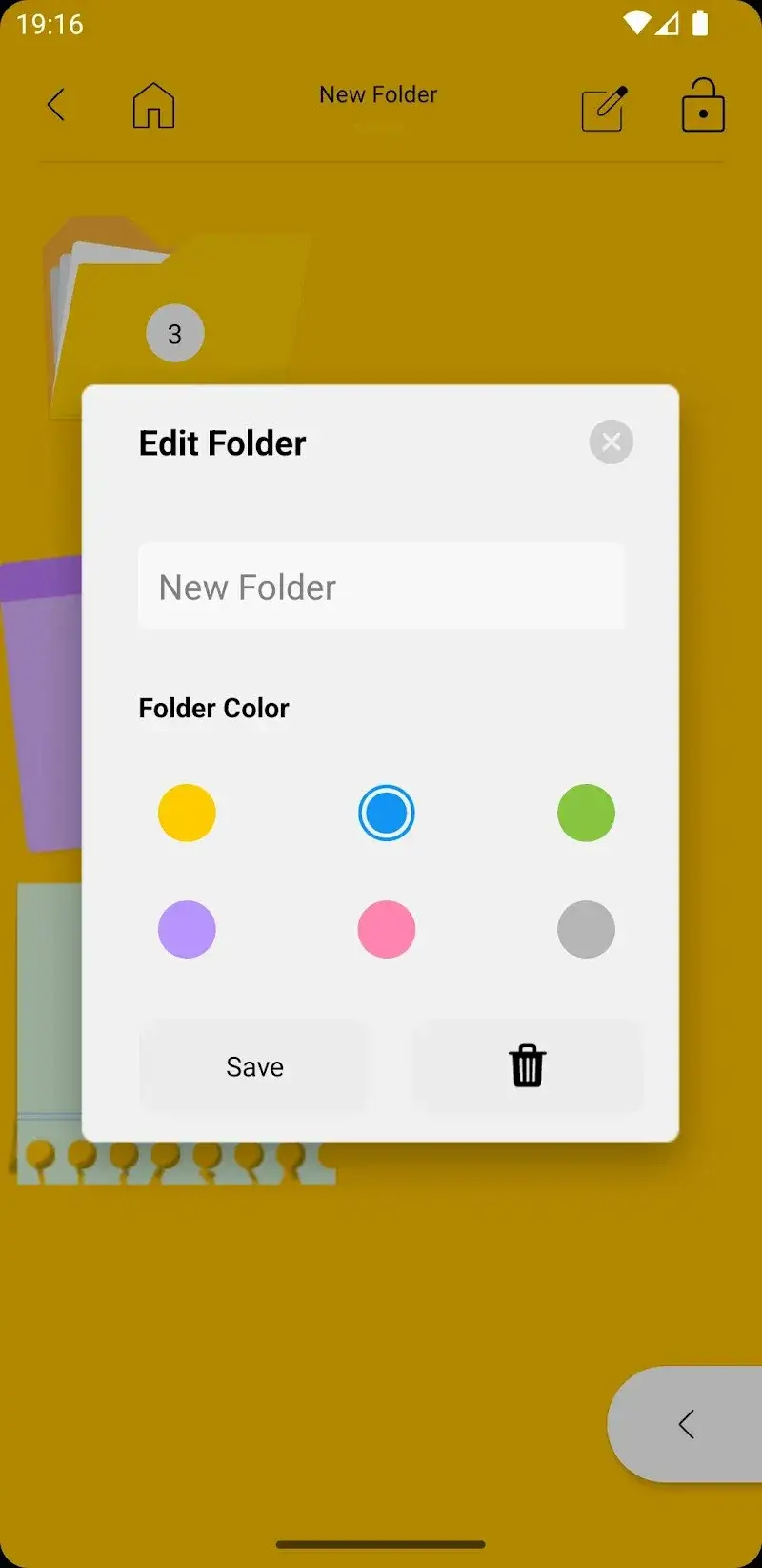 Tangkapan layar Sticky Notes + Widget 6