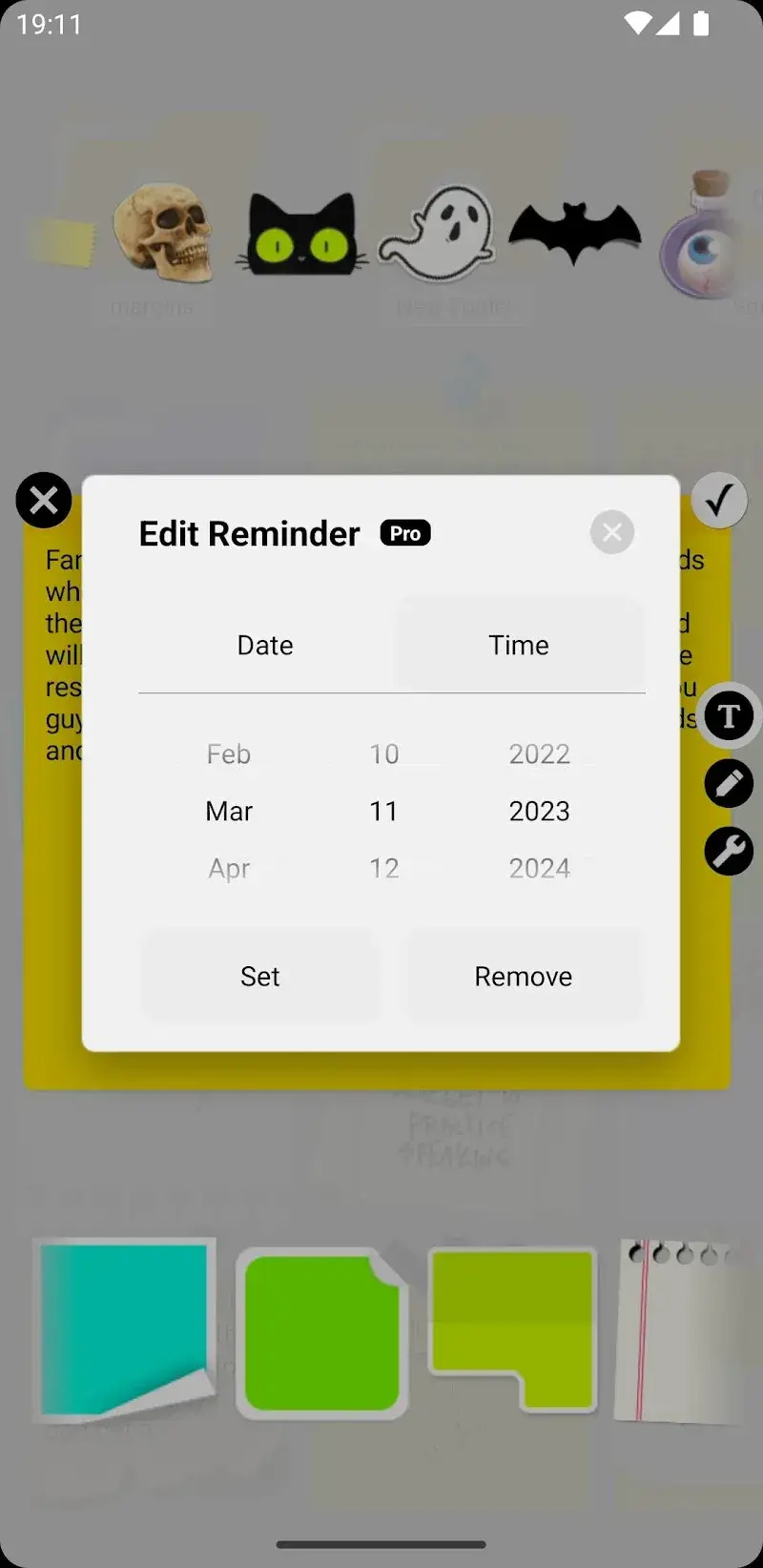 Tangkapan layar Sticky Notes + Widget 4