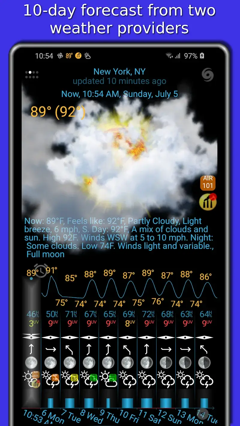 eWeather HDF weather app preview 3