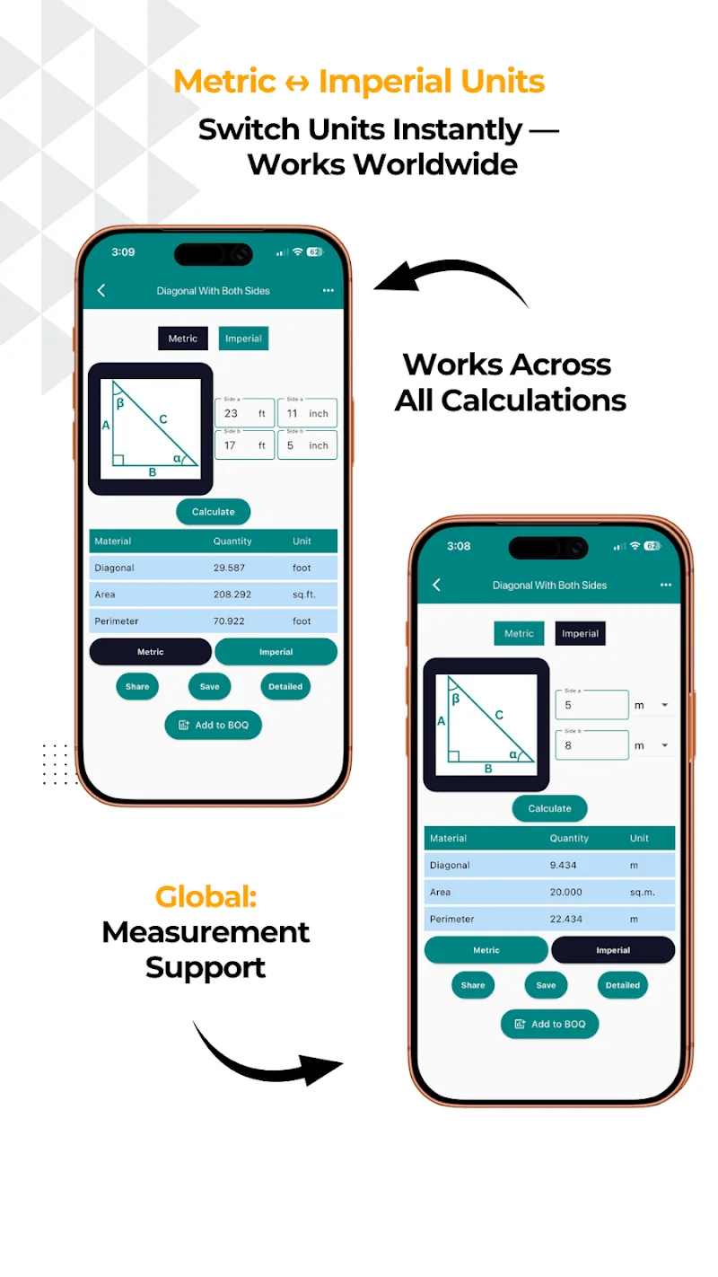 Construction Calculator A1 Pro screenshot 5