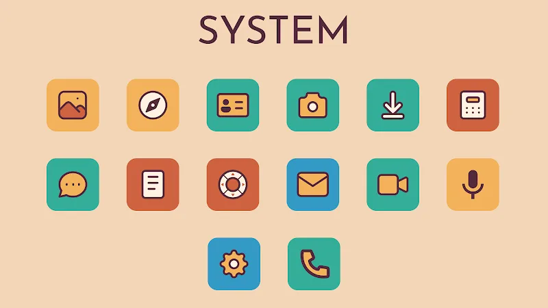 Imagen de vista previa del paquete de iconos Retromatic 6