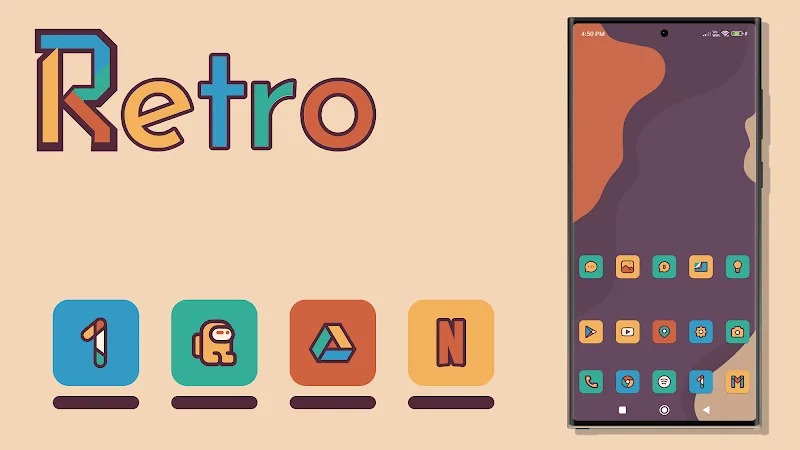Imagen de vista previa del paquete de iconos Retromatic 1